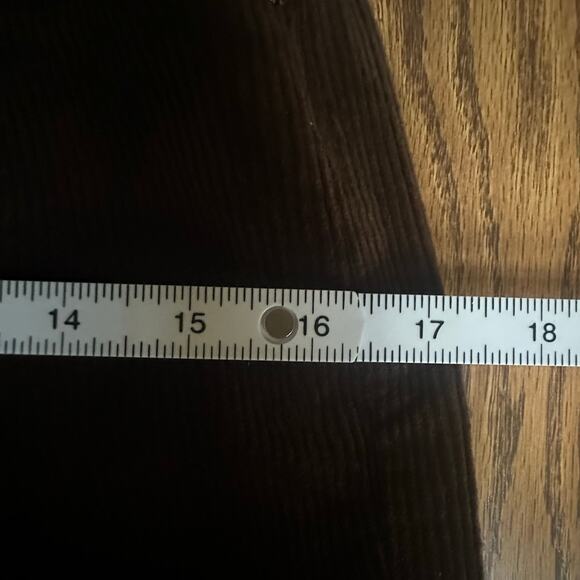 Ralph Lauren 8 Petite Dark Brown Classic Preppy Wide Wale Straight Corduroy Pant - Picture 5 of 6